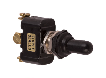 Sealed Toggle Switch MOM/Off/MOM Single Pole-6-32 Screw Terminal