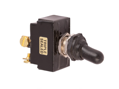 Sealed Toggle Switch Off/MOM Double Pole 6-32 Screw Terminal