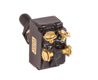 Sealed Toggle Switch Off/MOM Double Pole 6-32 Screw Terminal