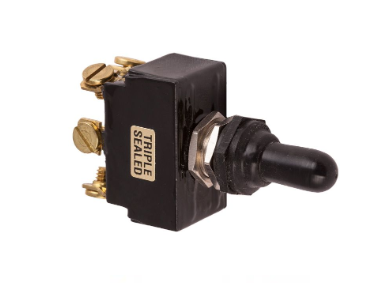 Sealed Toggle Switch On/Off/MOM Double Pole 6-32 Screw Terminal
