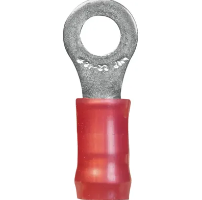 1/4" Red PIDG Ring Terminal image 0