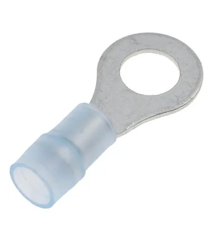 16-14 5/16" Blue Ring Terminal image 0
