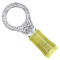 12awg - 10awg x 3/8" Yellow Ring Terminal