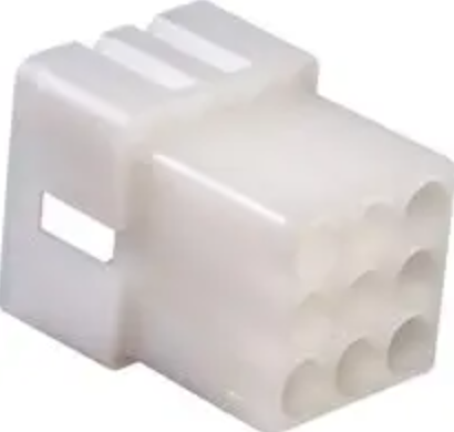 Connector Housing, Three Row, Standard .093" 1292 Series, Plug, 9 Positions 5.03mm image 0