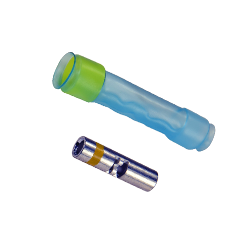 Yellow Raychem Butt Splice Tin Plated 16-12 AWG image 0