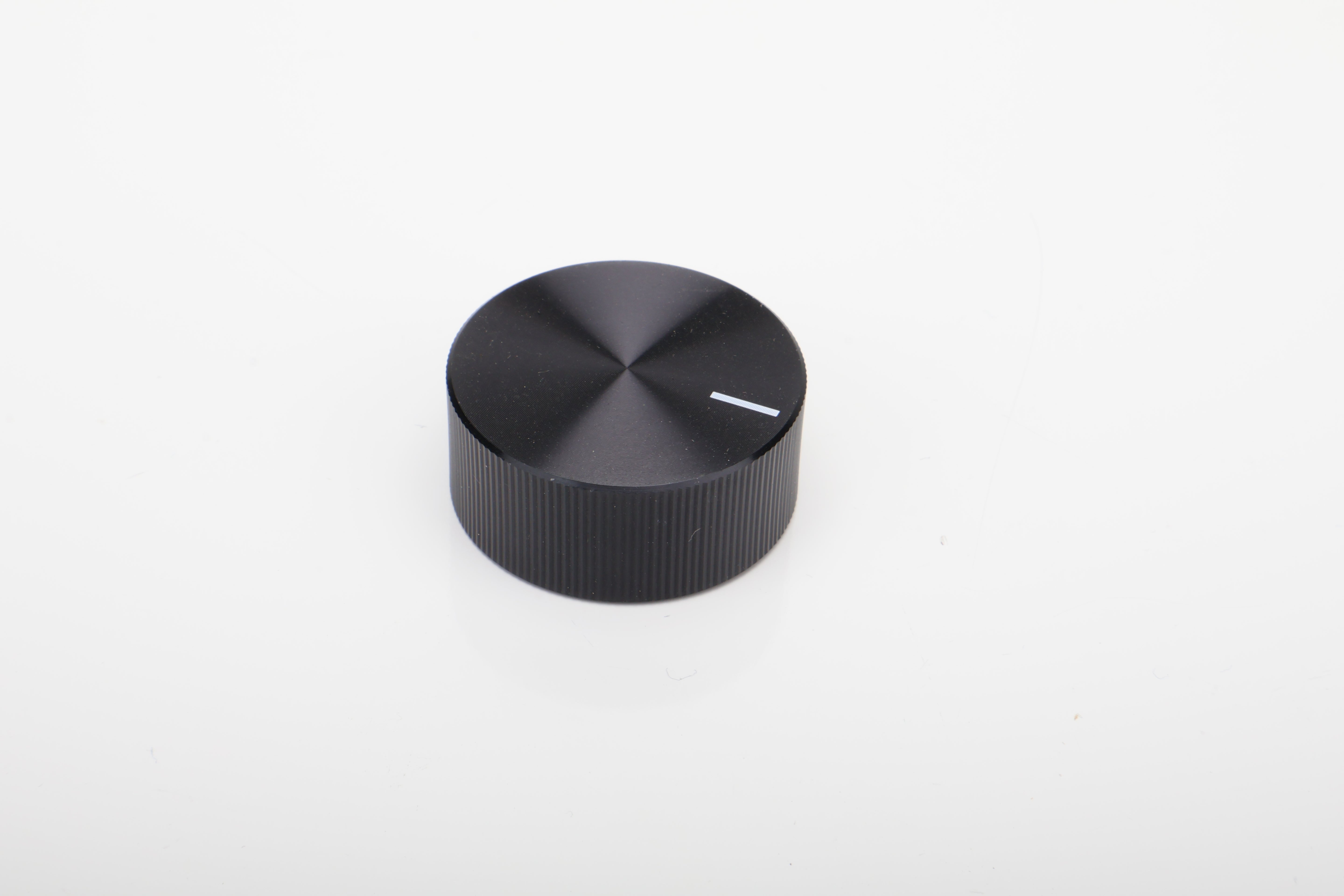 Black 33mm x 14mm Knurled Knob
