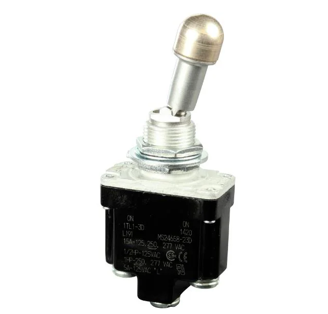 Honeywell On-On SPDT Locked Out Of Center Toggle Switch