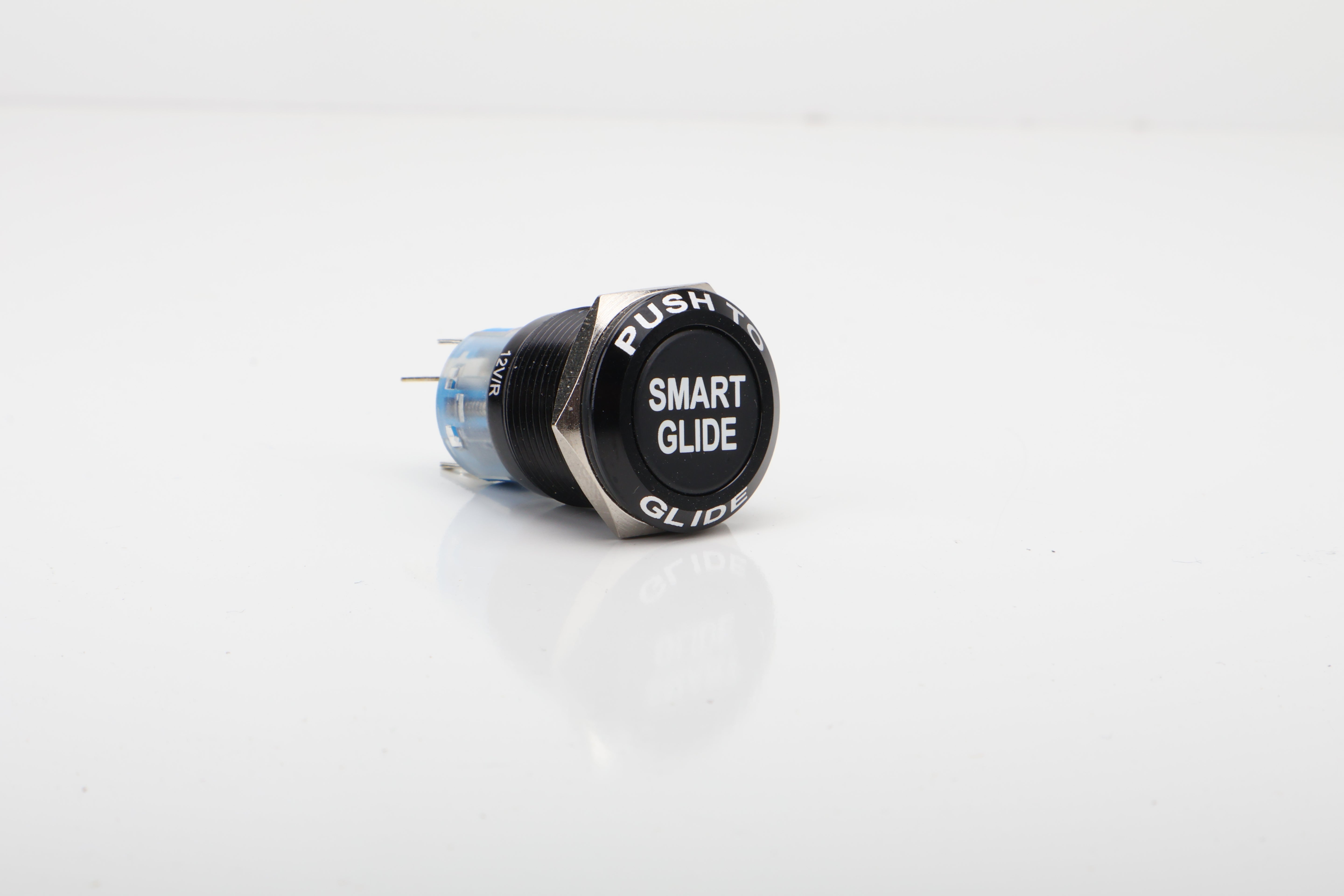 19mm Smart Glide Around Button With Red Backlight