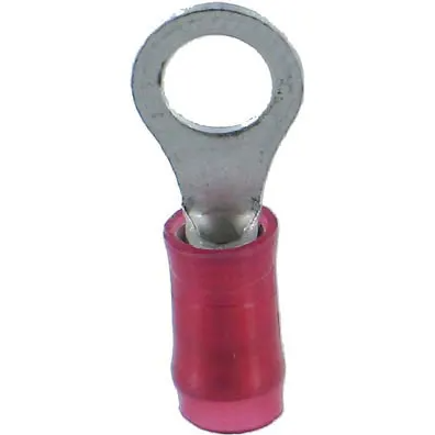 #10 Stud Red Ring Terminal 22-16 AWG image 0