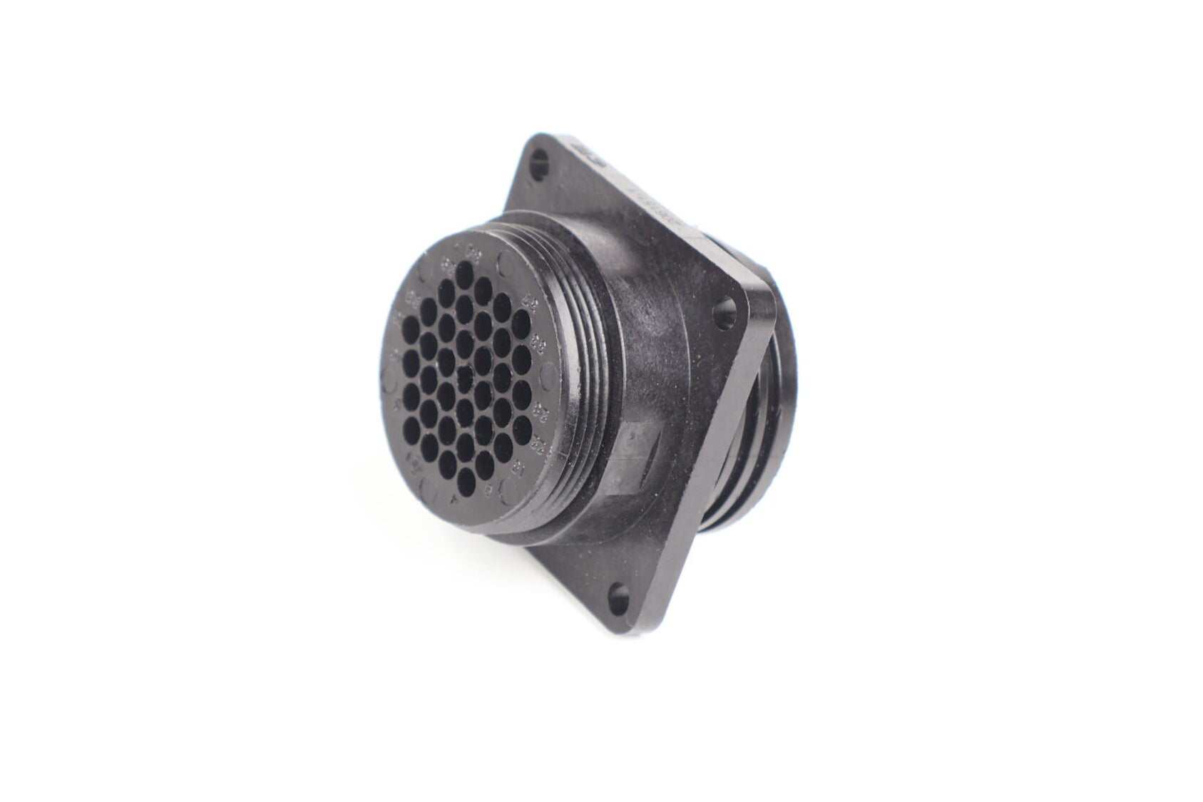 Circular Connector/37 Position Size 23 Panel Mount, Flange With Mounting Holes, Straight Angle, Threaded image 0
